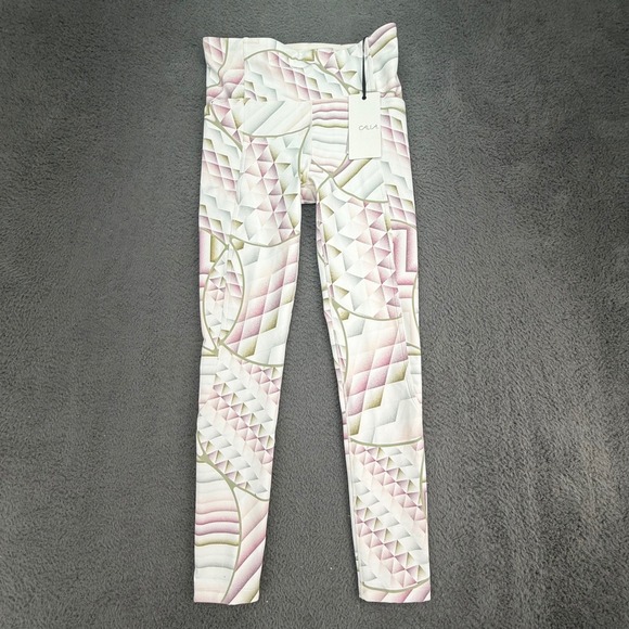 Calia Pants - CALIA Leggings Womens L Multi Cold Dash High Rise Stipple Print Cloud Cover NEW